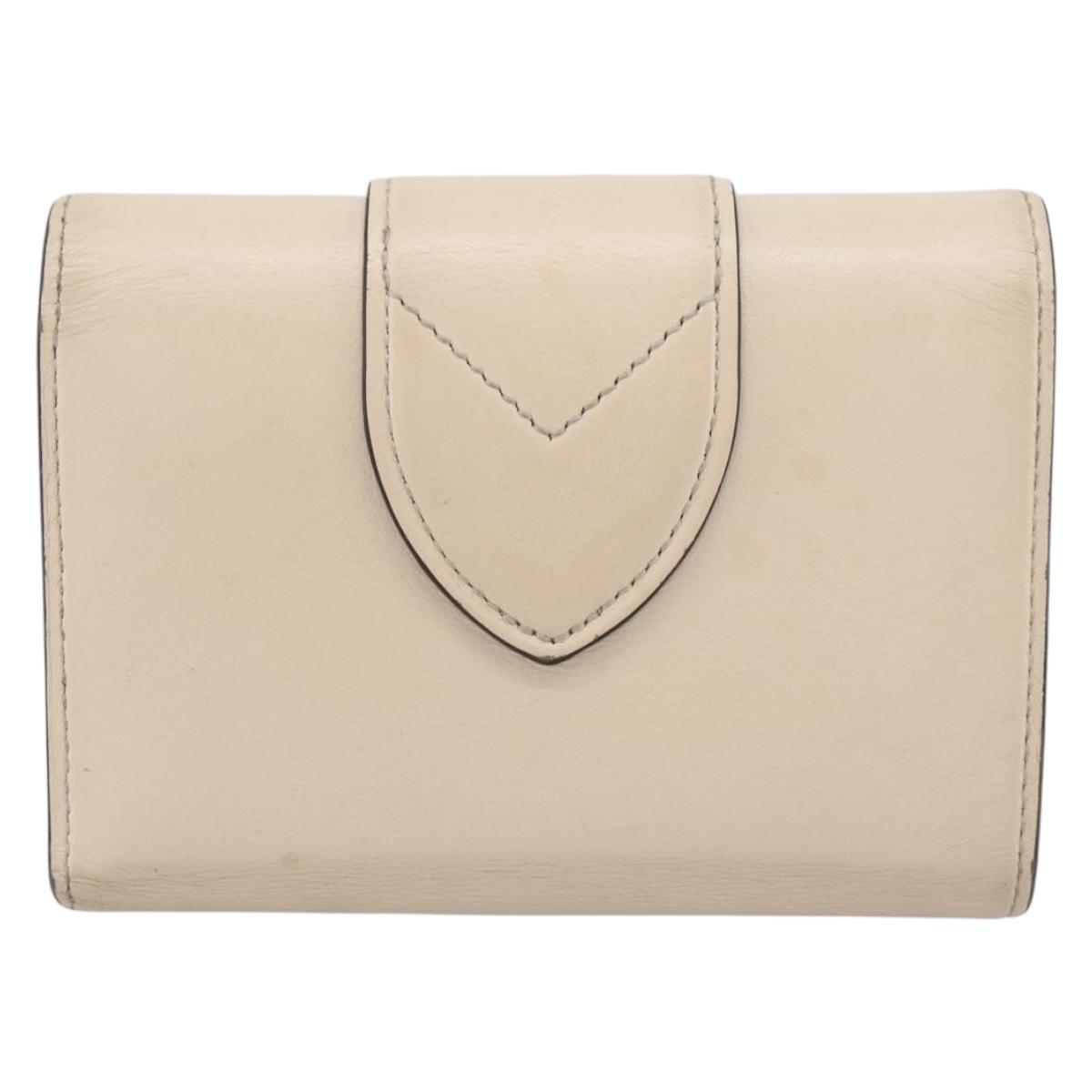 LOUIS VUITTON Portefeuille LV Pont Neuf Wallet Leather Ivory M69176 Auth 202193