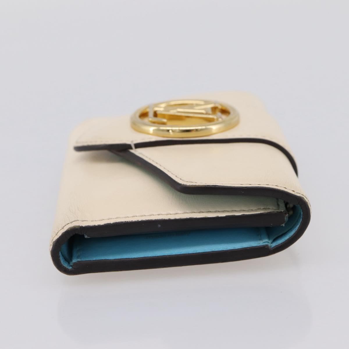 LOUIS VUITTON Portefeuille LV Pont Neuf Wallet Leather Ivory M69176 Auth 202193