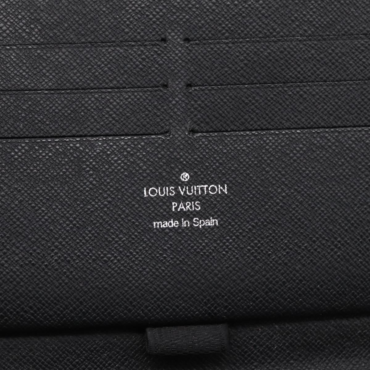 LOUIS VUITTON Damier Graphite Zippy Organizer Long Wallet N63077 LV Auth 202198