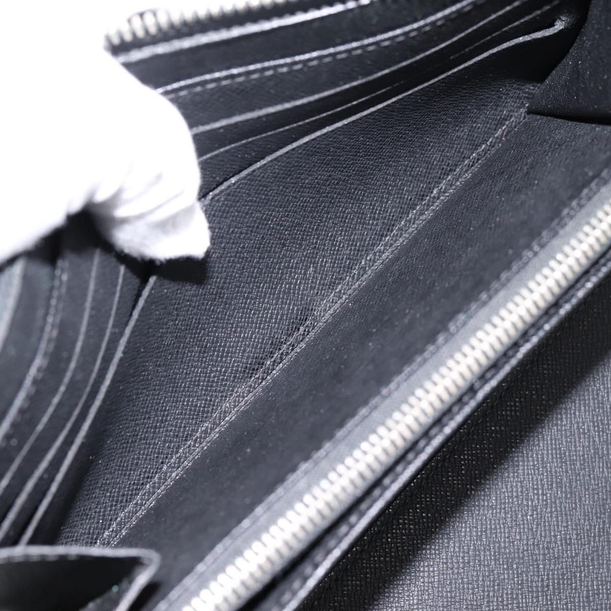 LOUIS VUITTON Damier Graphite Zippy Organizer Long Wallet N63077 LV Auth 202198