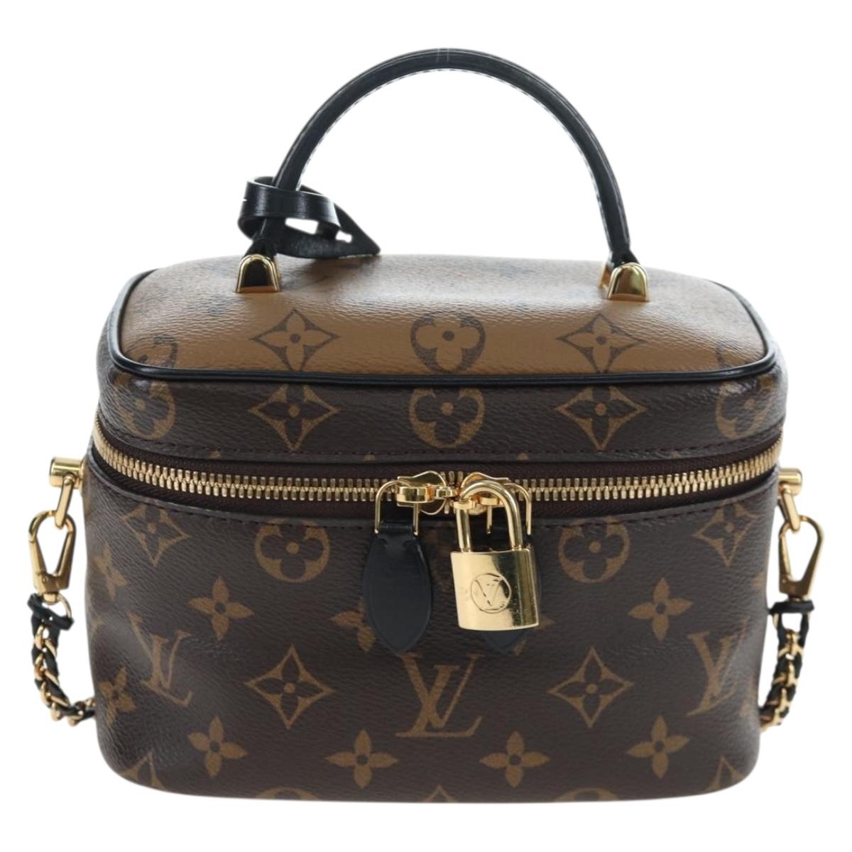 LOUIS VUITTON Monogram Reverse Vanity NVPM Hand Bag 2way M45165 LV Auth 202201SM