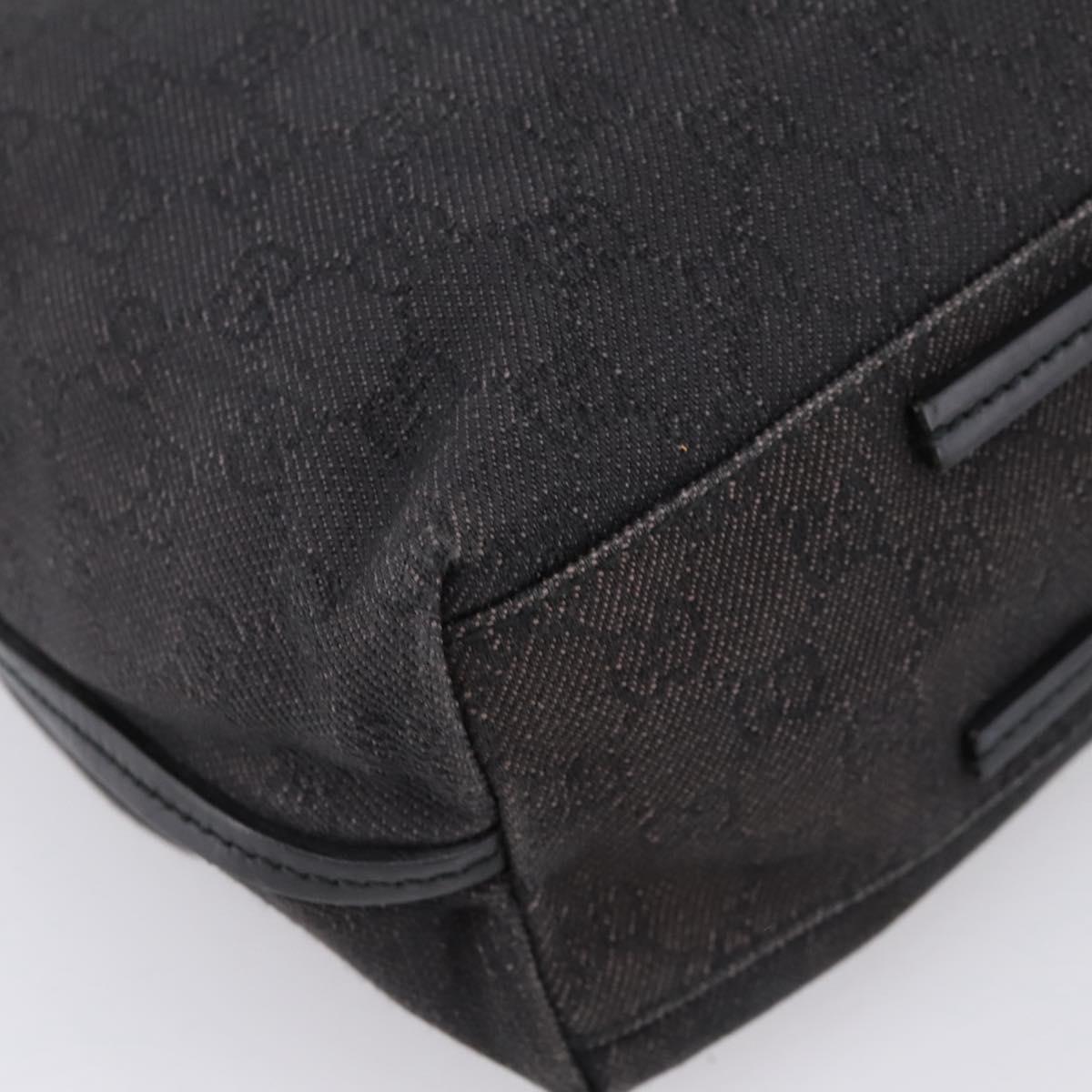 GUCCI GG Canvas Tote Bag Black 101341 Auth 202202