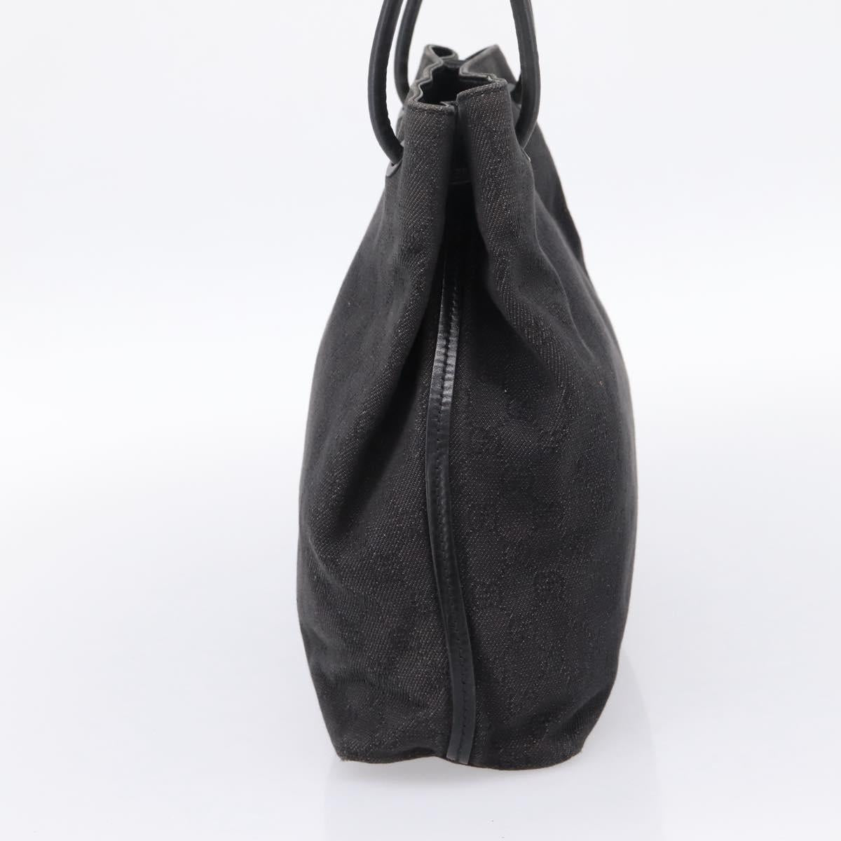 GUCCI GG Canvas Tote Bag Black 101341 Auth 202202