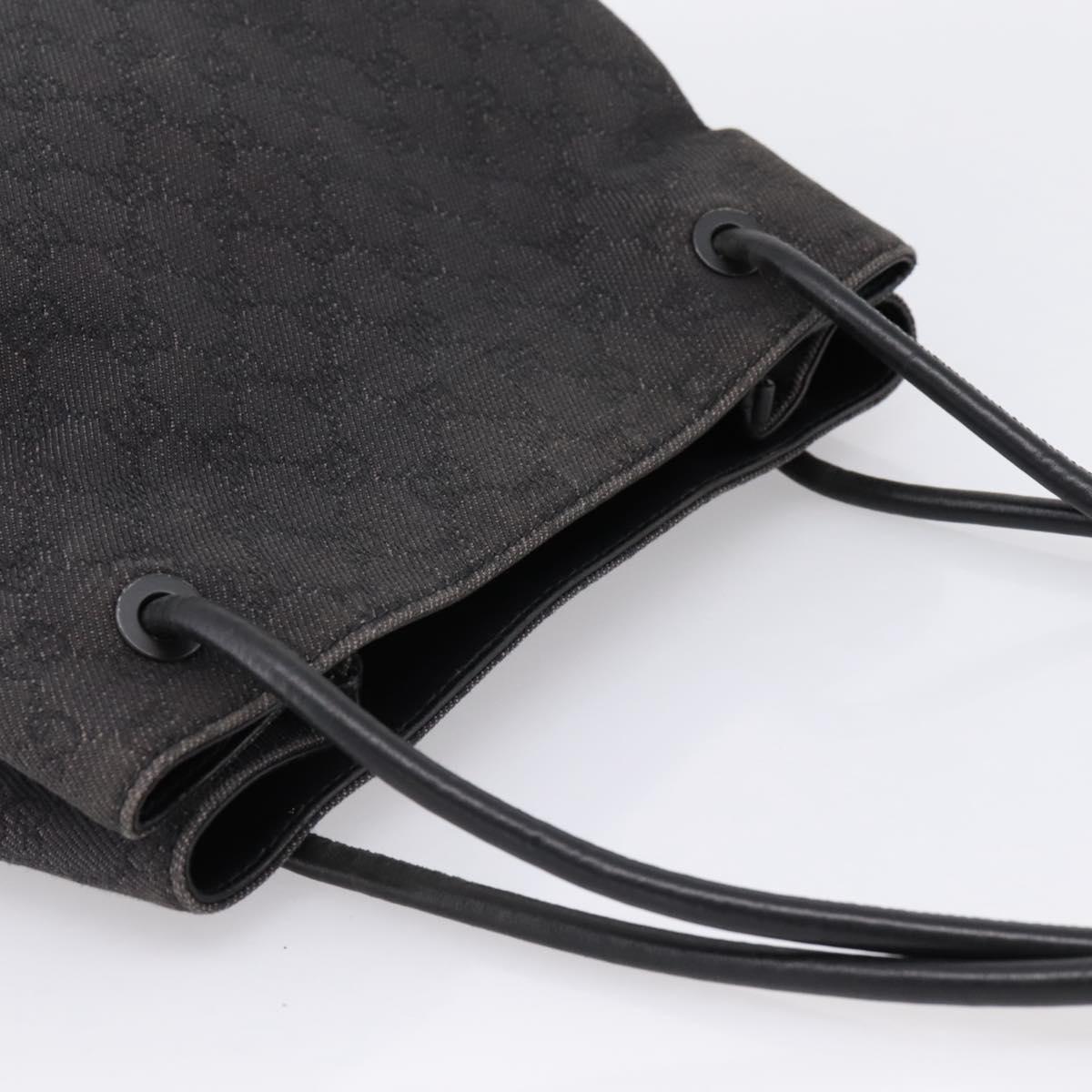 GUCCI GG Canvas Tote Bag Black 101341 Auth 202202