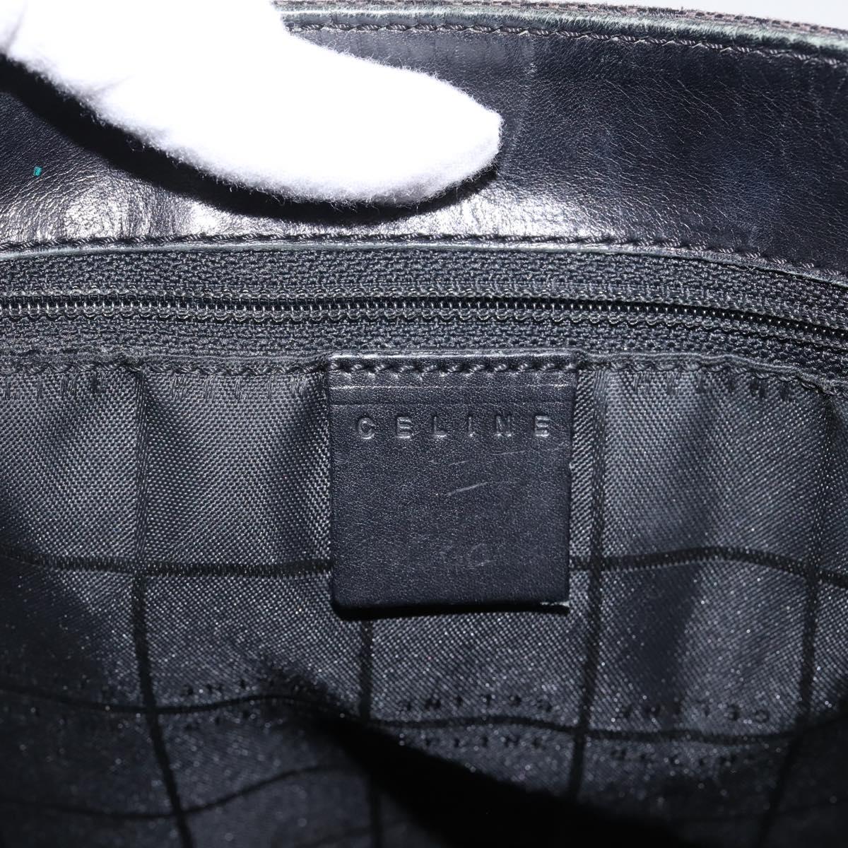 CELINE C Macadam Tote Bag Canvas Black Auth 202213