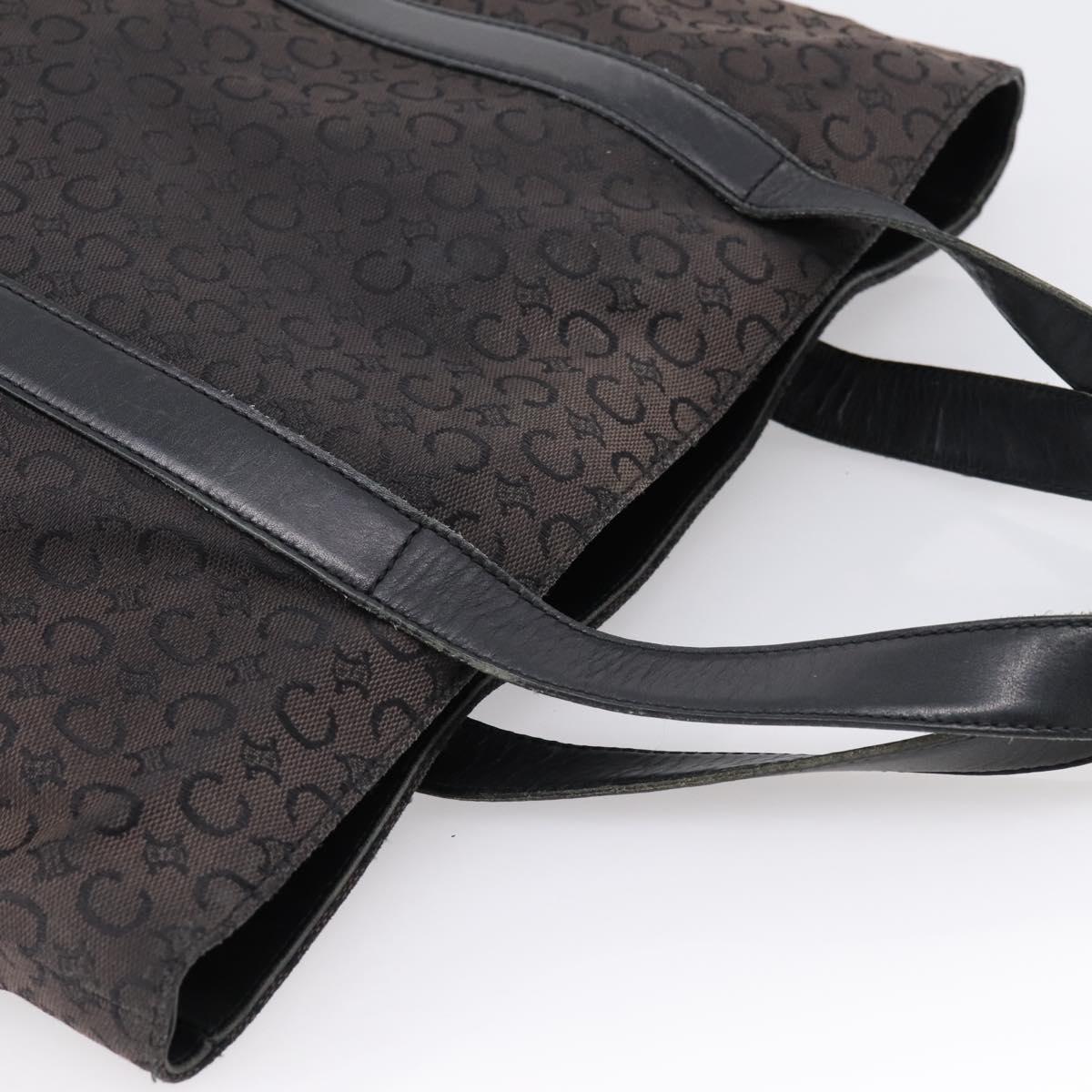 CELINE C Macadam Tote Bag Canvas Black Auth 202213