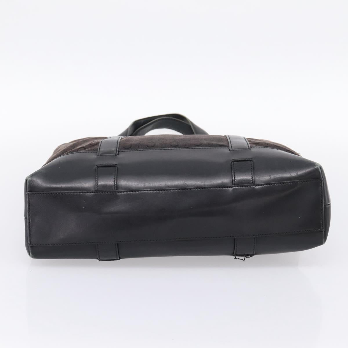 CELINE C Macadam Tote Bag Canvas Black Auth 202213
