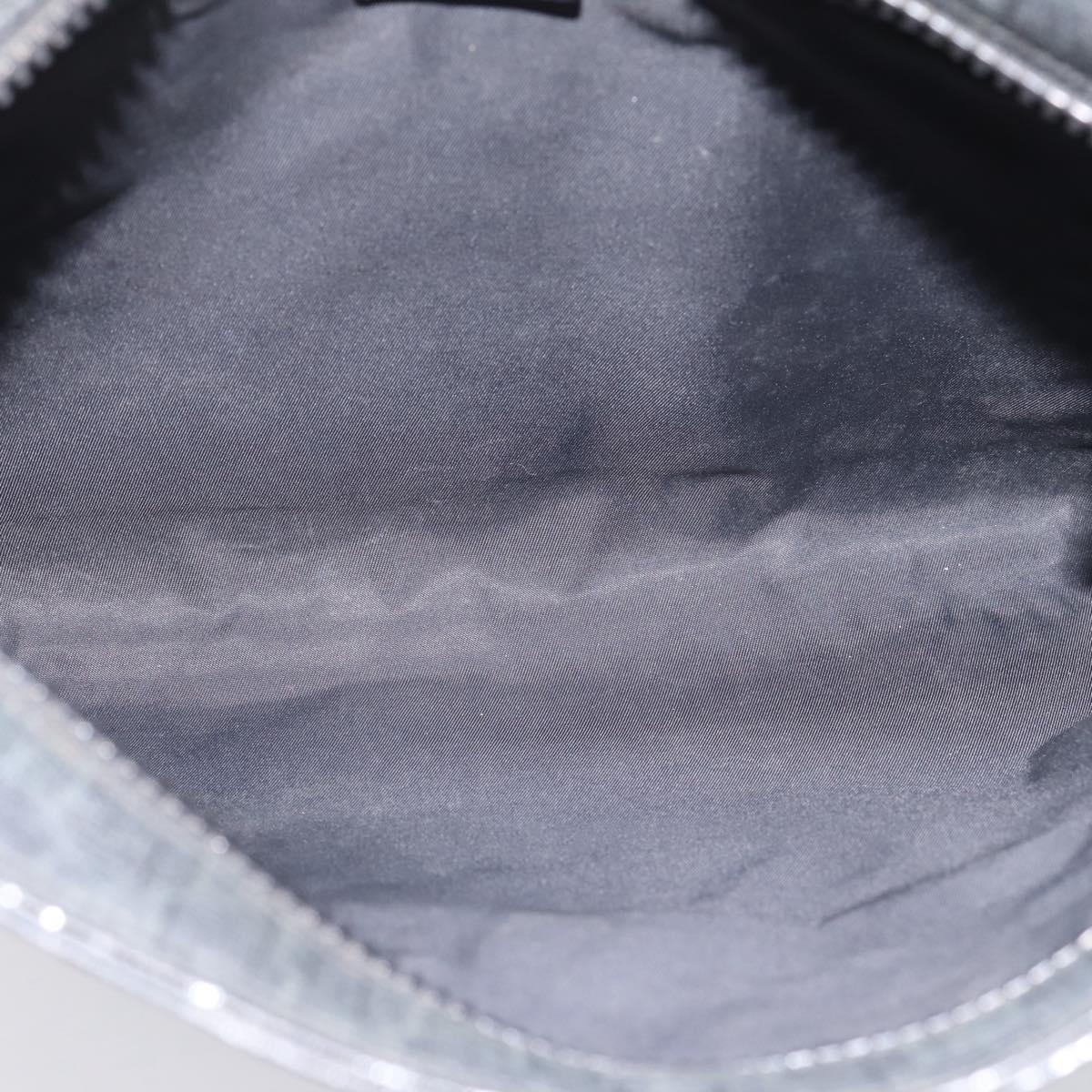 GUCCI GG Supreme Shoulder Bag PVC Black Silver 162904 Auth 202229A