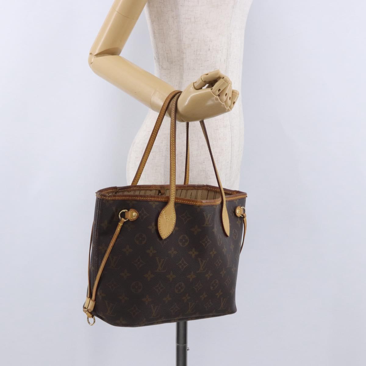 LOUIS VUITTON Monogram Neverfull PM Tote Bag M40155 LV Auth 202230