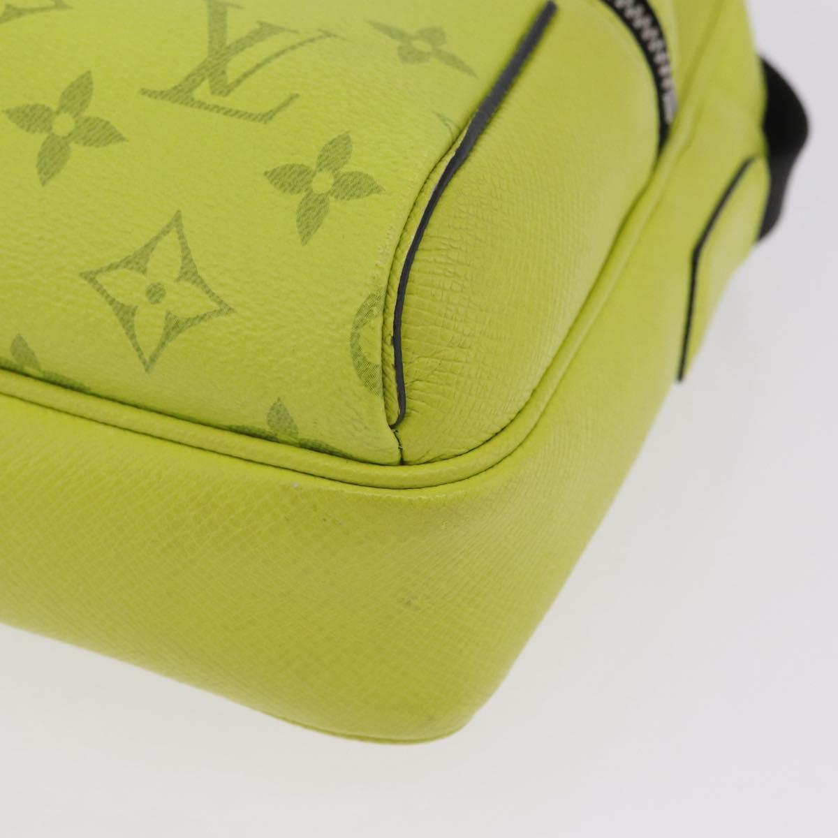 LOUIS VUITTON Taigalama Outdoor Messenger PM Bag Yellow M30239 LV Auth 202236M