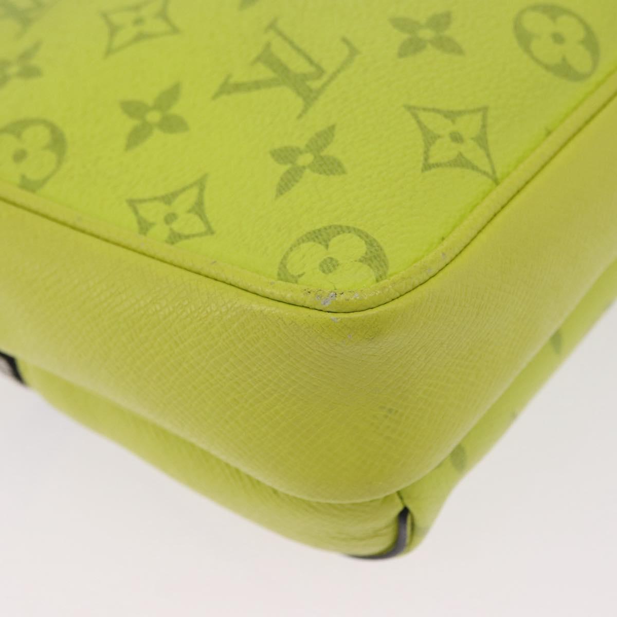 LOUIS VUITTON Taigalama Outdoor Messenger PM Bag Yellow M30239 LV Auth 202236M