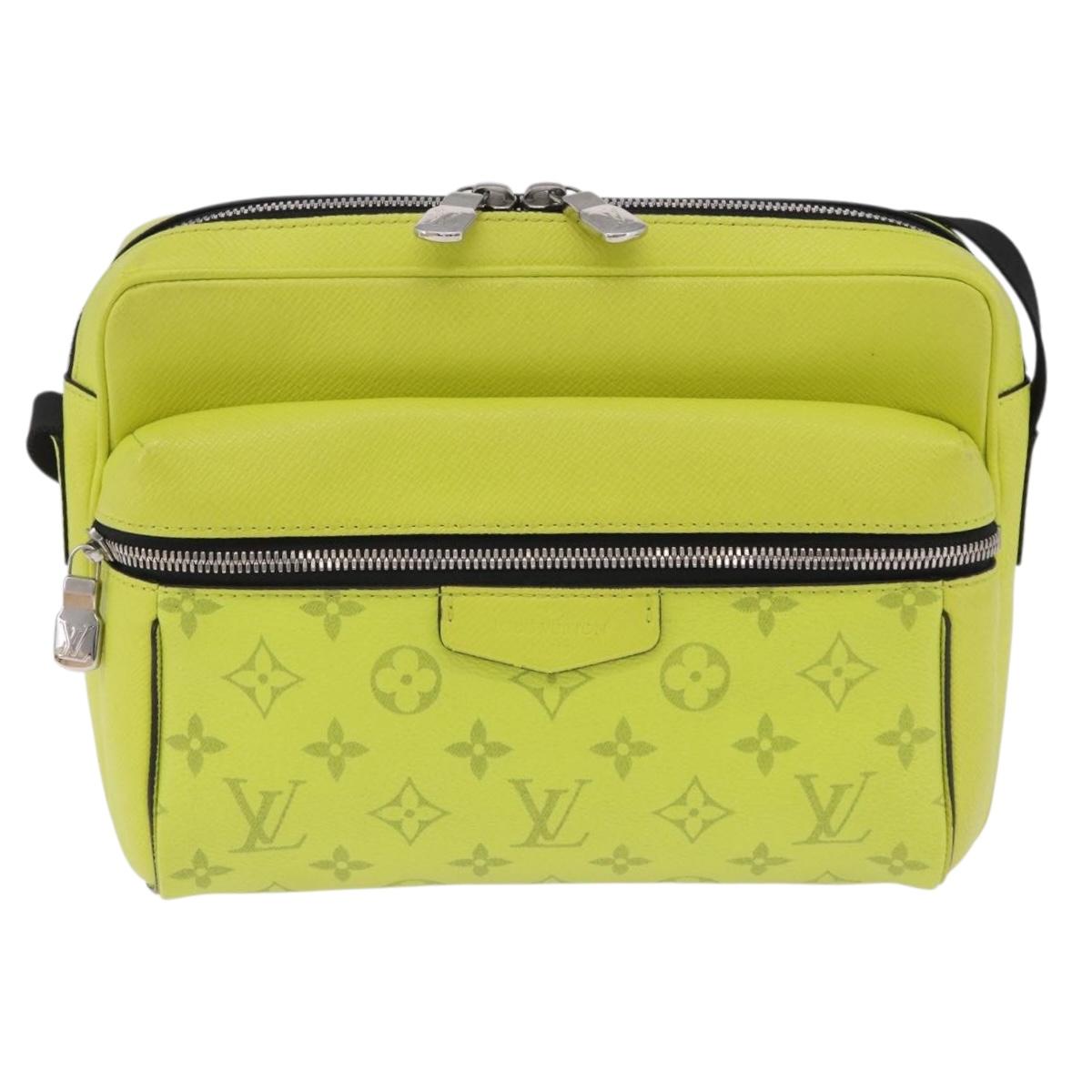 LOUIS VUITTON Taigalama Outdoor Messenger PM Bag Yellow M30239 LV Auth 202236M
