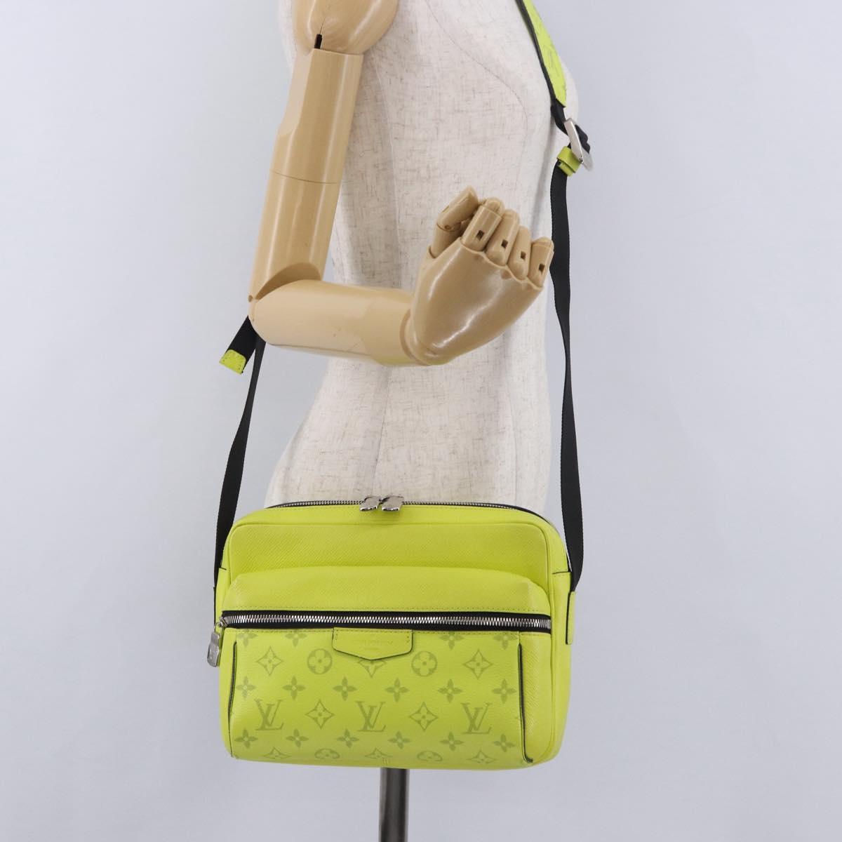LOUIS VUITTON Taigalama Outdoor Messenger PM Bag Yellow M30239 LV Auth 202236M
