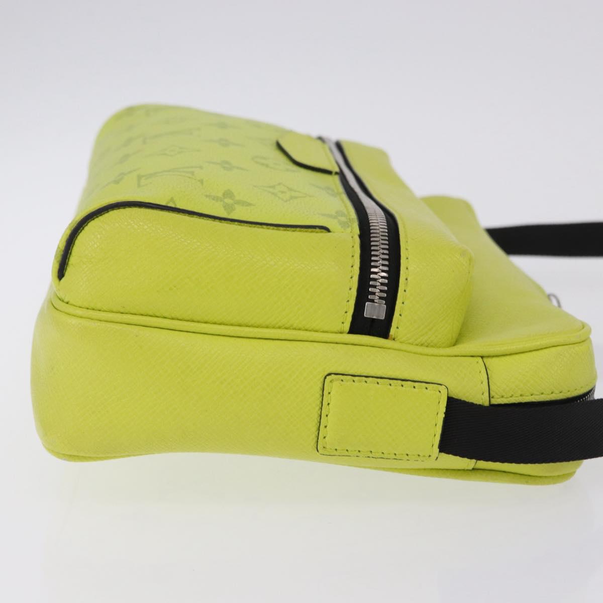 LOUIS VUITTON Taigalama Outdoor Messenger PM Bag Yellow M30239 LV Auth 202236M