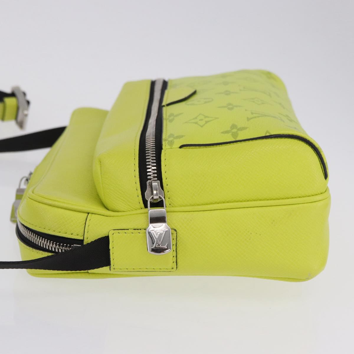 LOUIS VUITTON Taigalama Outdoor Messenger PM Bag Yellow M30239 LV Auth 202236M