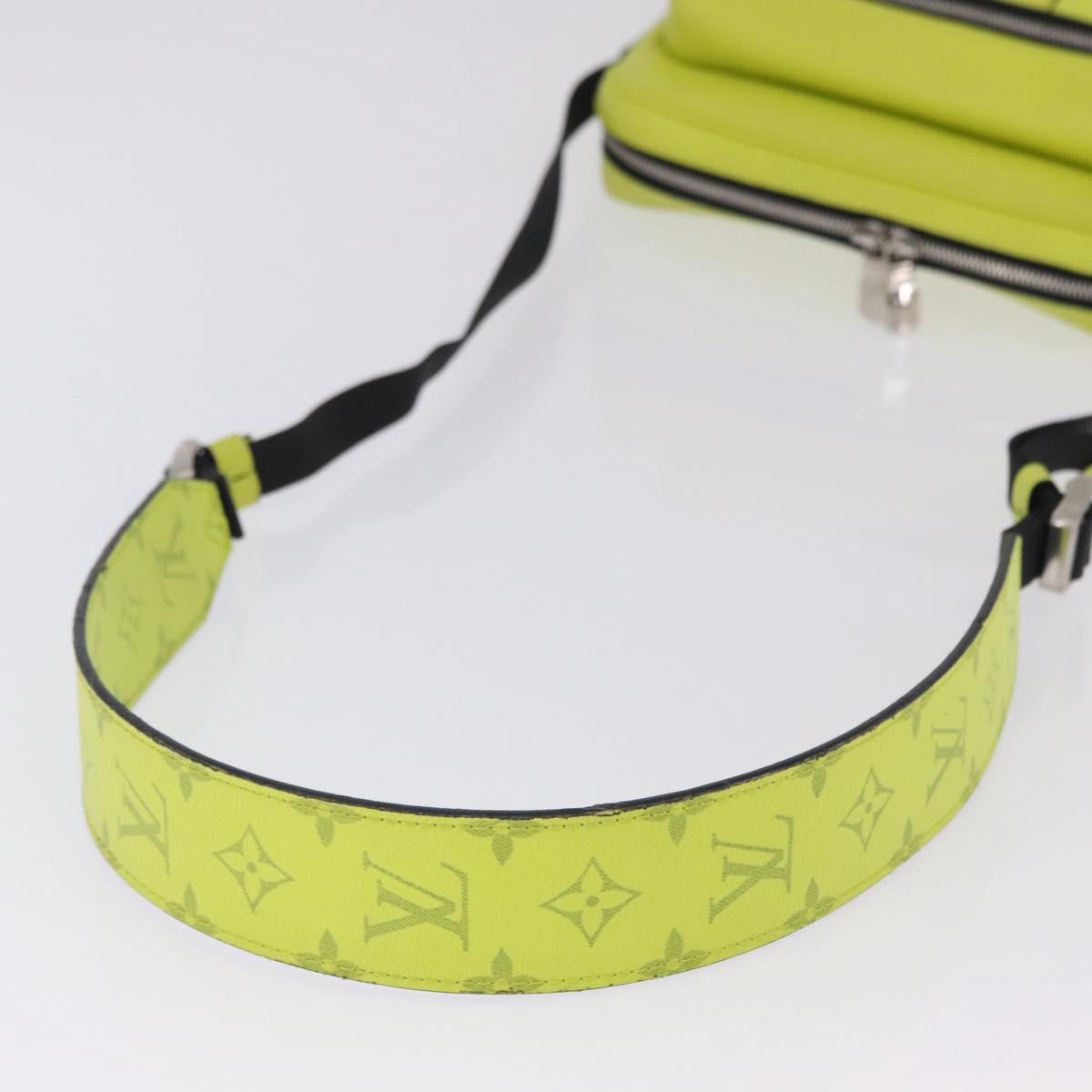 LOUIS VUITTON Taigalama Outdoor Messenger PM Bag Yellow M30239 LV Auth 202236M
