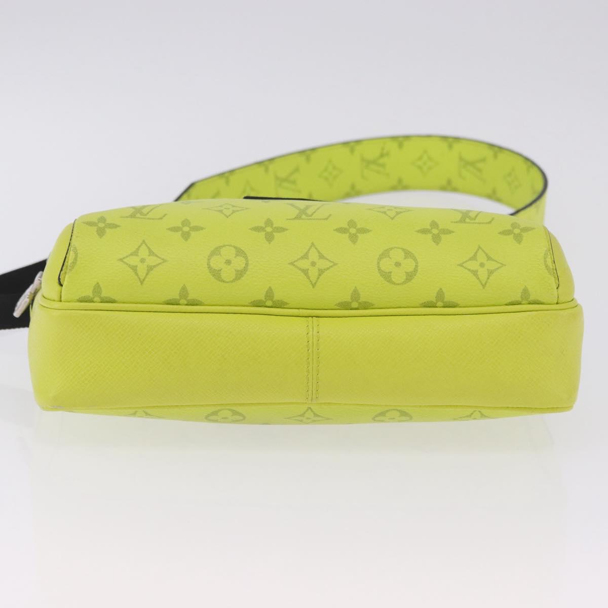 LOUIS VUITTON Taigalama Outdoor Messenger PM Bag Yellow M30239 LV Auth 202236M