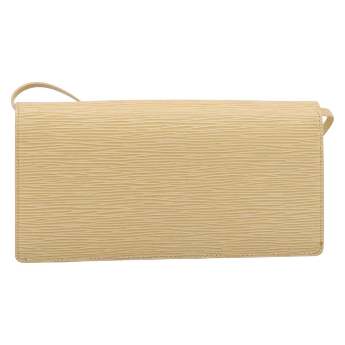 LOUIS VUITTON Epi Leather Honfleur Shoulder Bag Vanilla M5273A LV Auth 202238V
