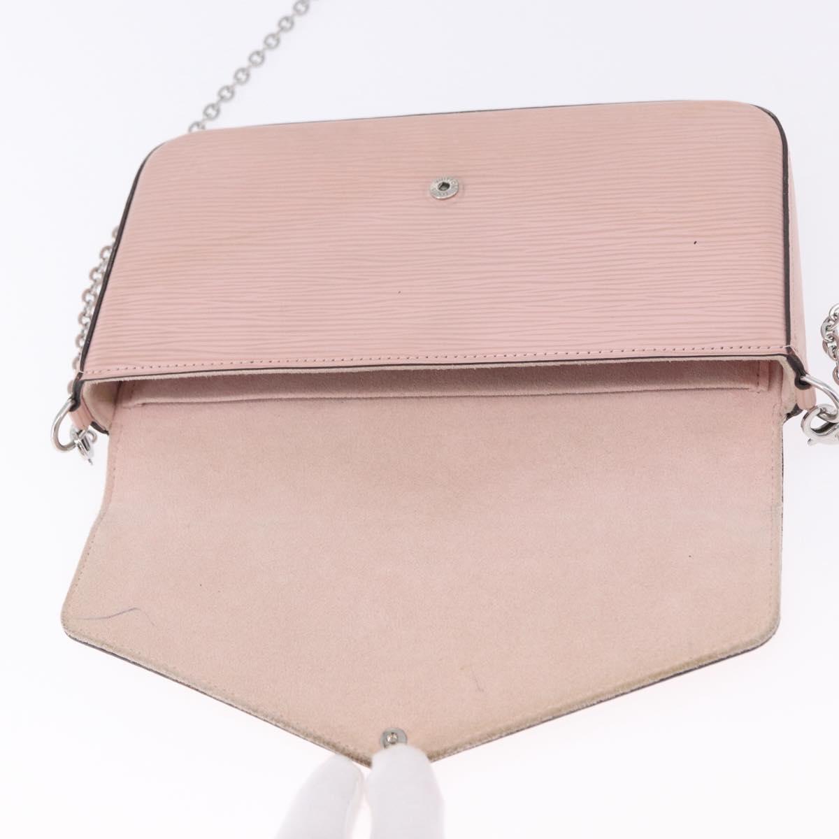 LOUIS VUITTON Epi Pochette Felice Shoulder Bag Rose Claire M62467 Auth 202241A