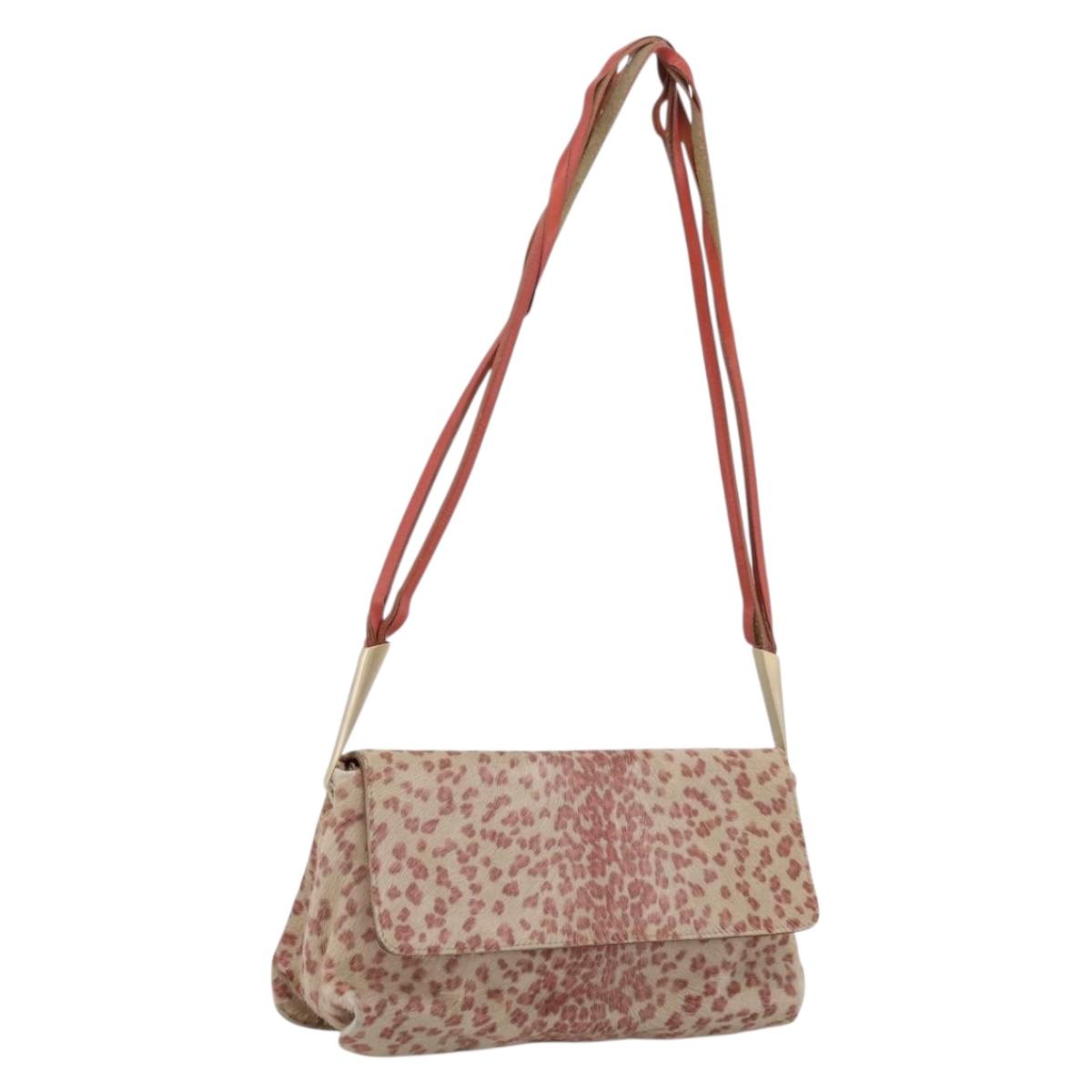 BOTTEGA VENETA Shoulder Bag Harako leather Beige Red Auth 202244