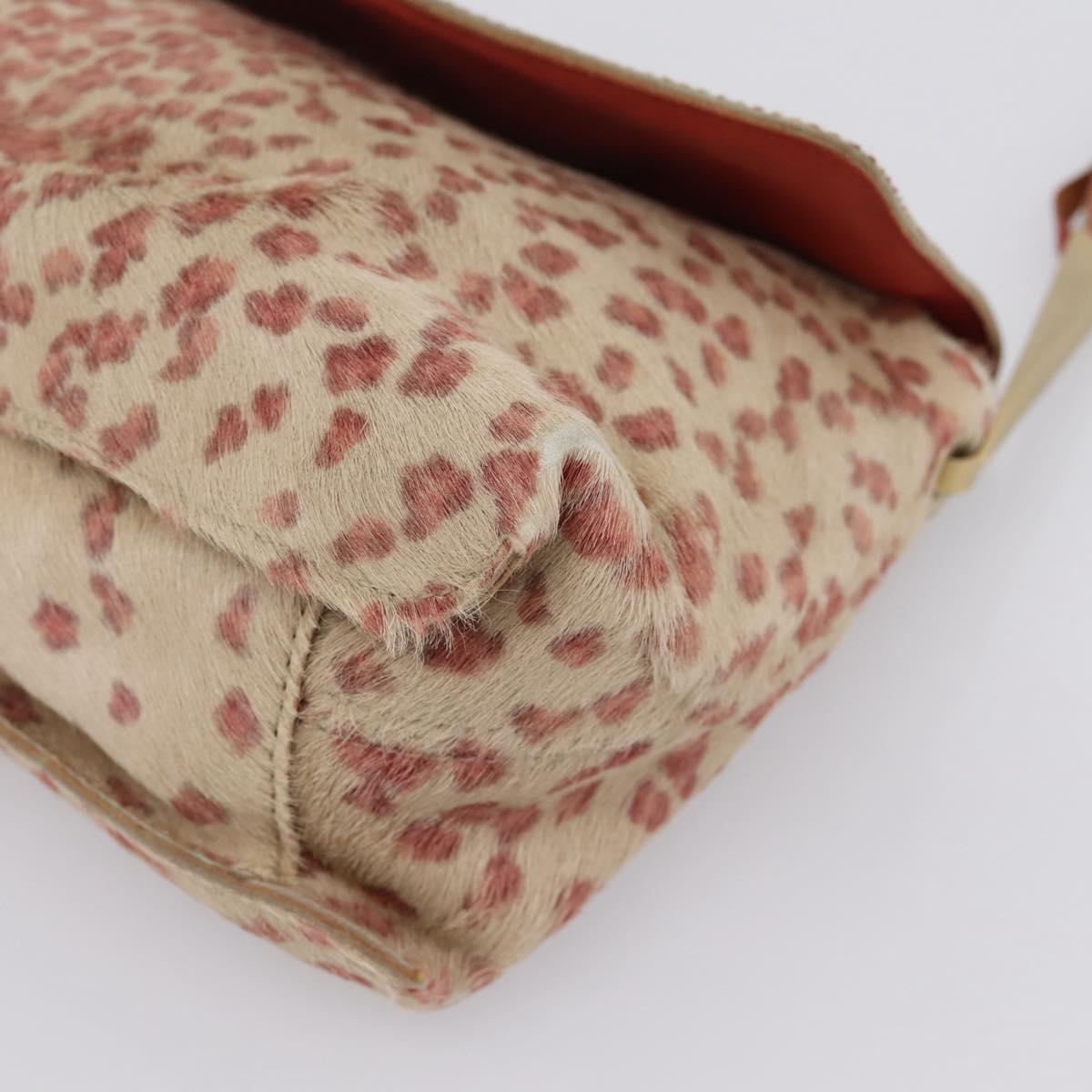 BOTTEGA VENETA Shoulder Bag Harako leather Beige Red Auth 202244