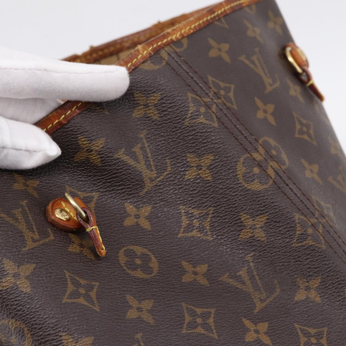 LOUIS VUITTON Monogram Neverfull GM Tote Bag M40157 LV Auth 202247