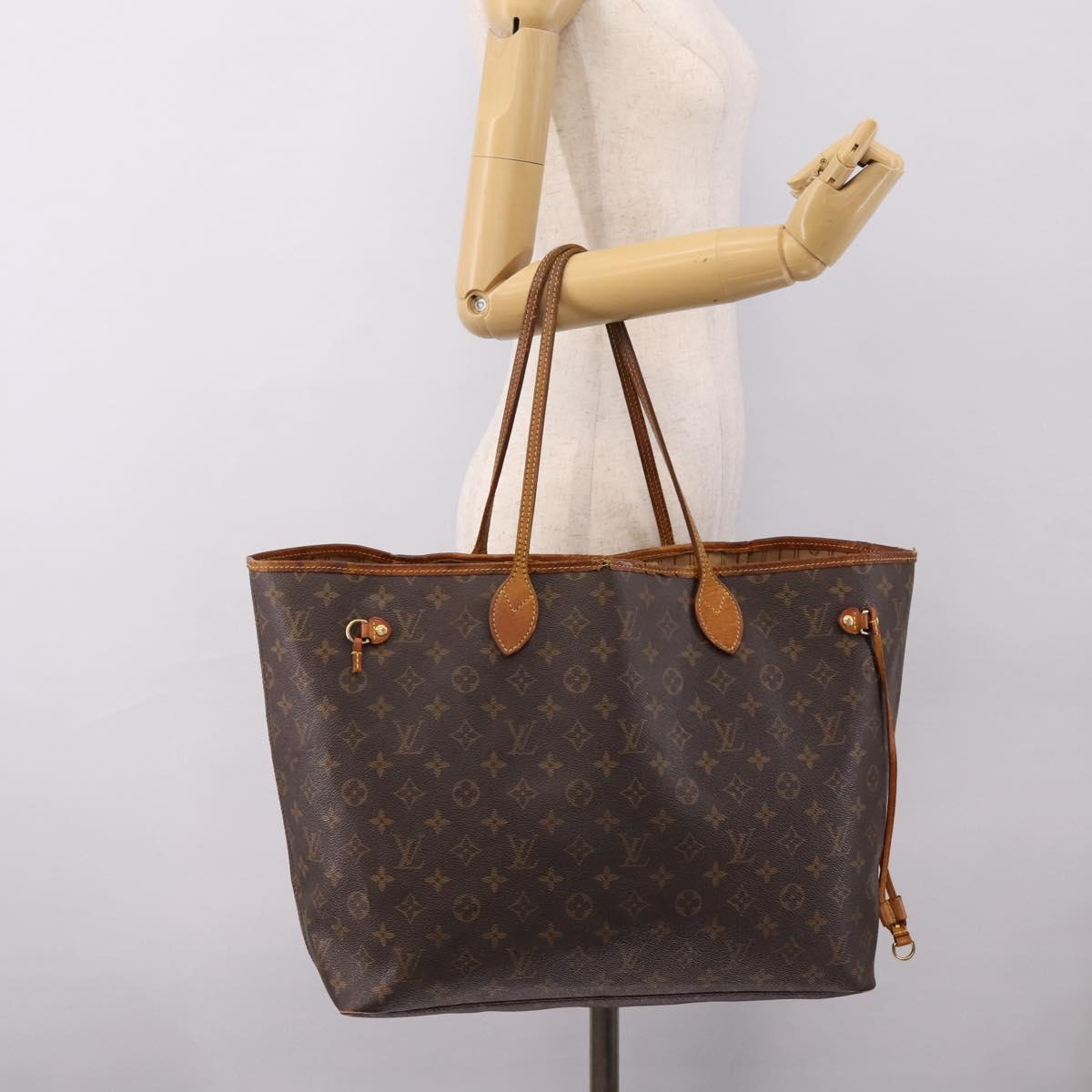 LOUIS VUITTON Monogram Neverfull GM Tote Bag M40157 LV Auth 202247