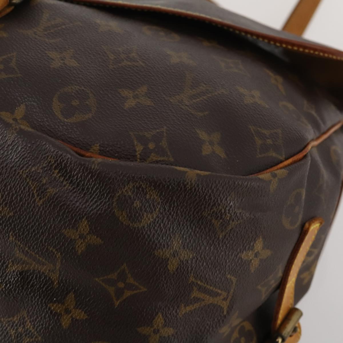 LOUIS VUITTON Monogram Saumur 35 Shoulder Bag M42254 LV Auth 202248