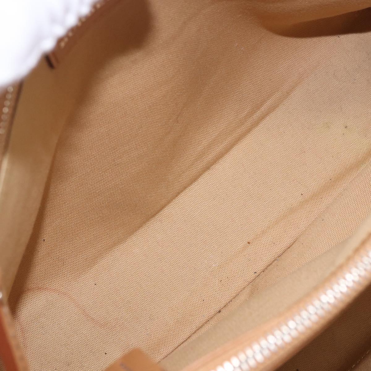 BURBERRY Hand Bag Canvas Yellow Beige Auth 202250A