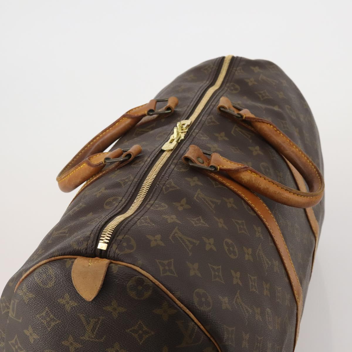 LOUIS VUITTON Monogram Keepall 50 Boston Bag M41426 LV Auth 202283A