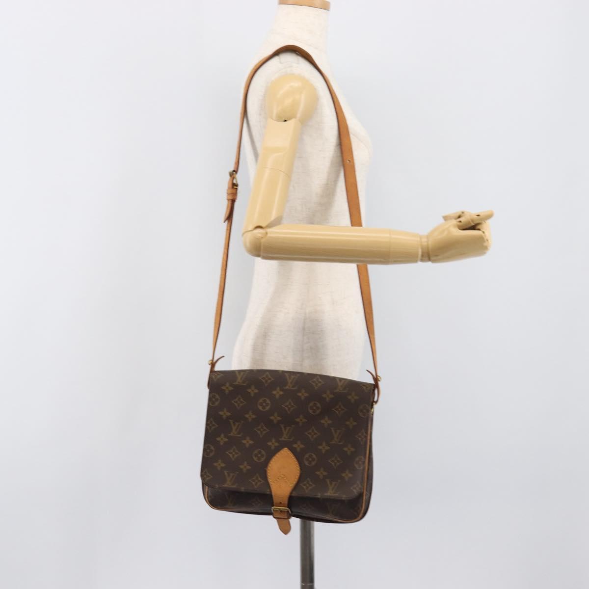LOUIS VUITTON Monogram Cartouchiere GM Shoulder Bag M51252 LV Auth 202286