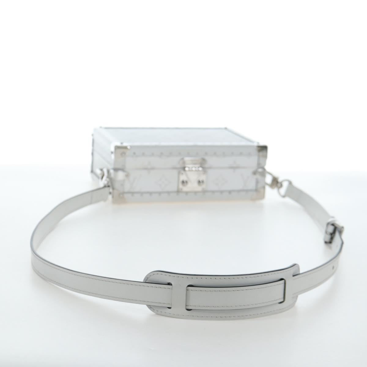 LOUIS VUITTON Tiger Lama Monogram Clutch Box White LV Auth 202290SAM