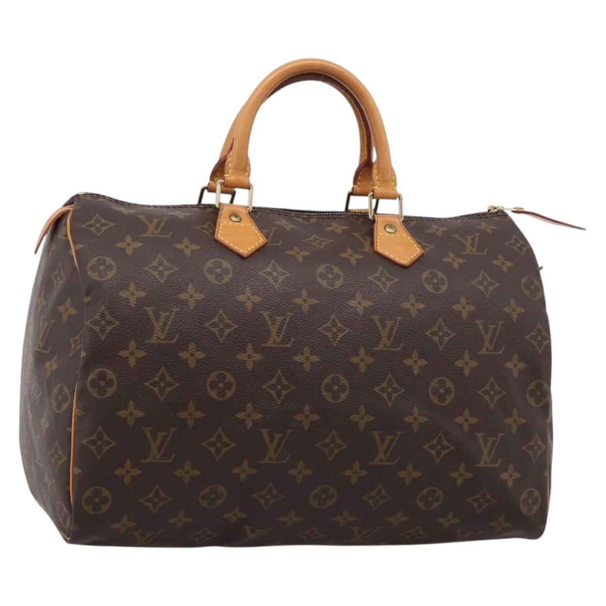 LOUIS VUITTON Monogram Speedy 35 Hand Bag M41524 LV Auth 202296V