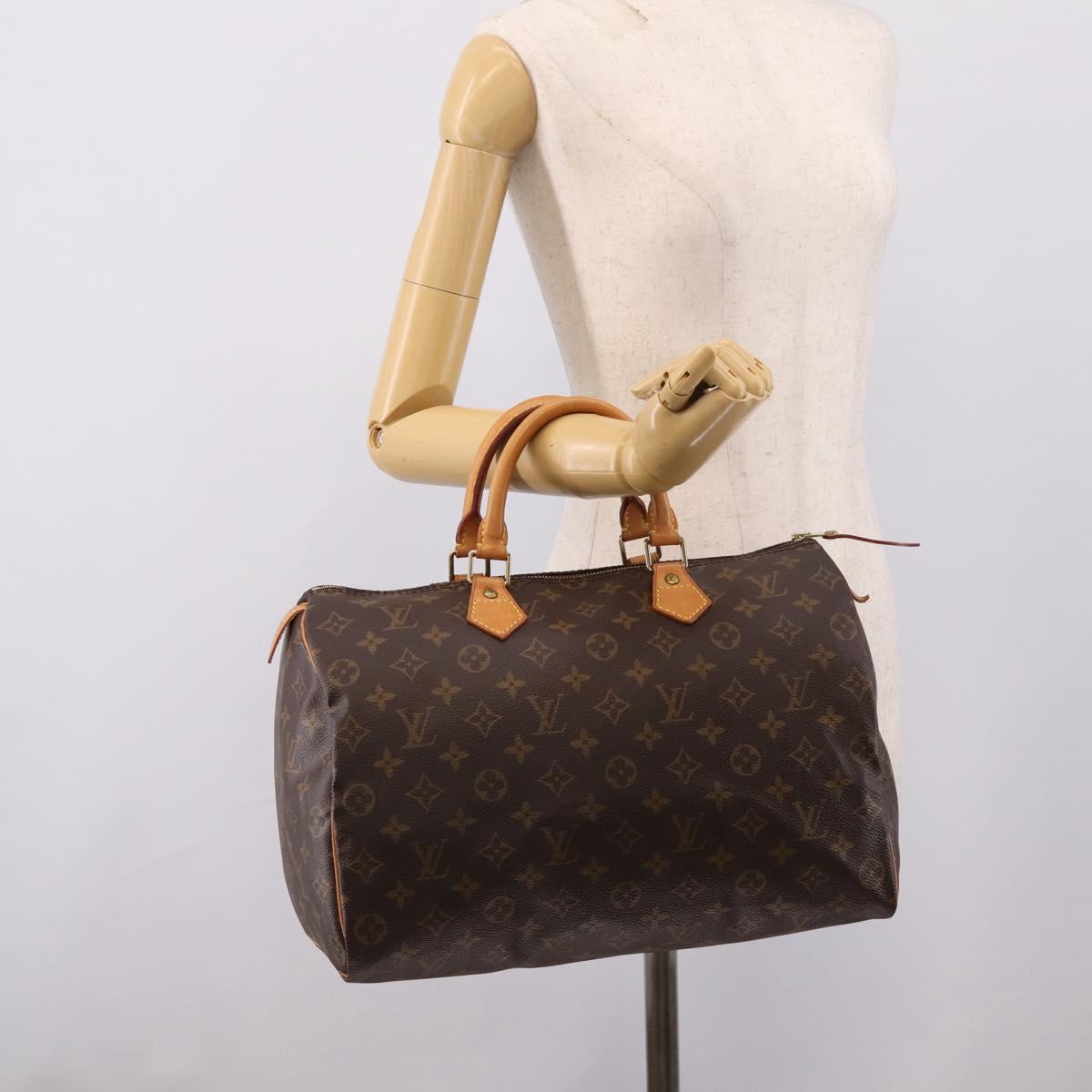 LOUIS VUITTON Monogram Speedy 35 Hand Bag M41524 LV Auth 202296V