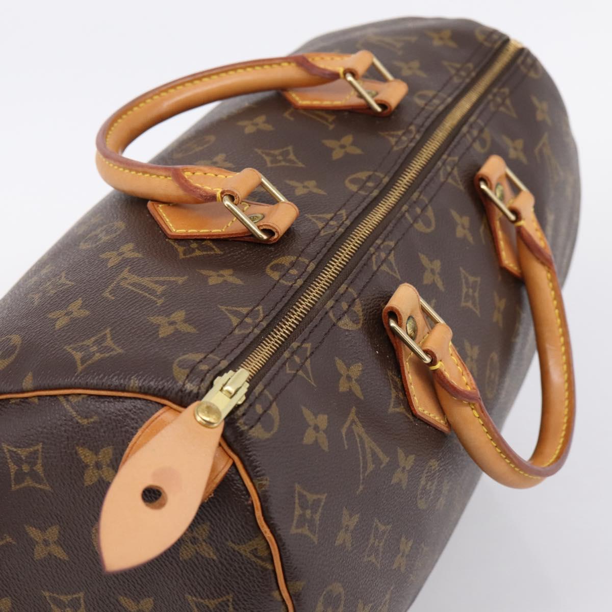 LOUIS VUITTON Monogram Speedy 35 Hand Bag M41524 LV Auth 202296V