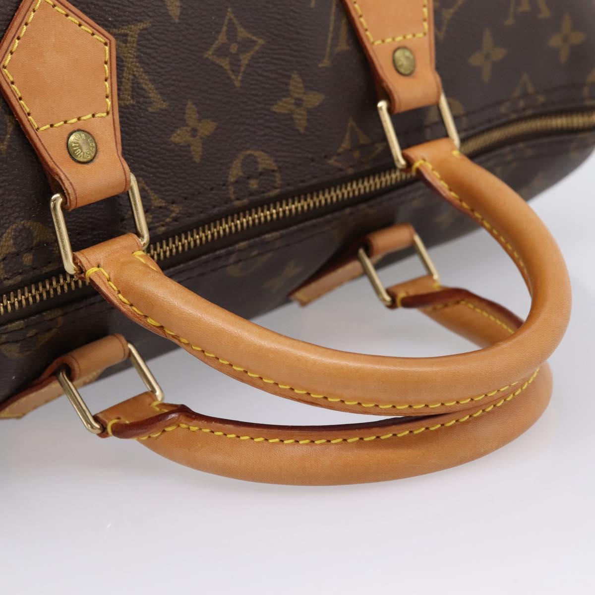 LOUIS VUITTON Monogram Speedy 35 Hand Bag M41524 LV Auth 202296V