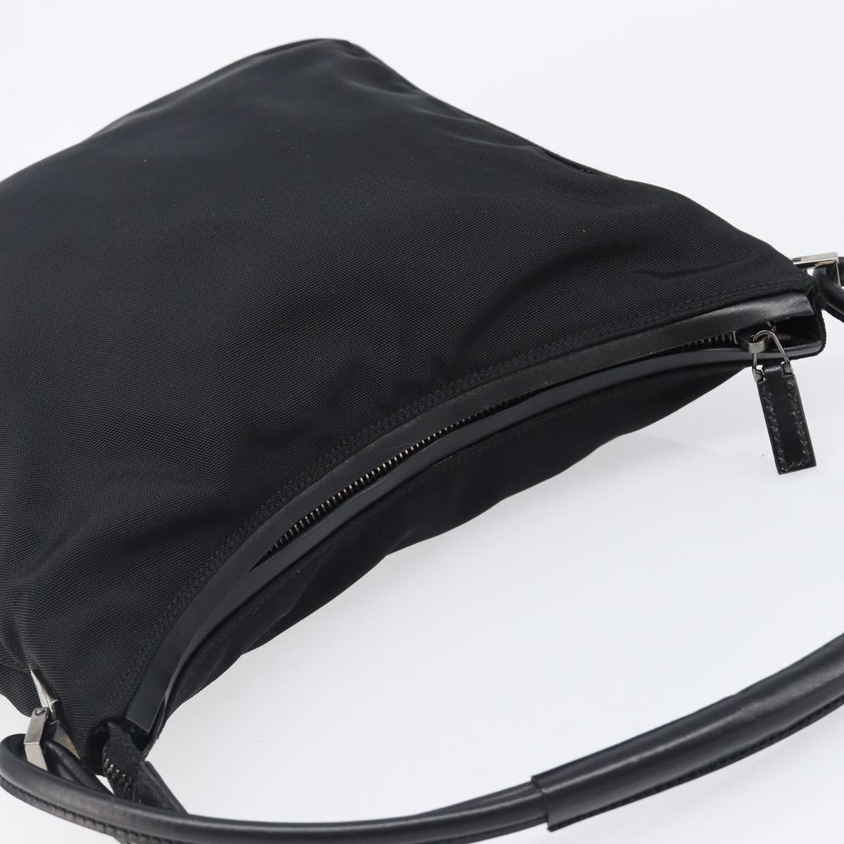 GUCCI Shoulder Bag Canvas Black Silver 001 3766 Auth 202299A