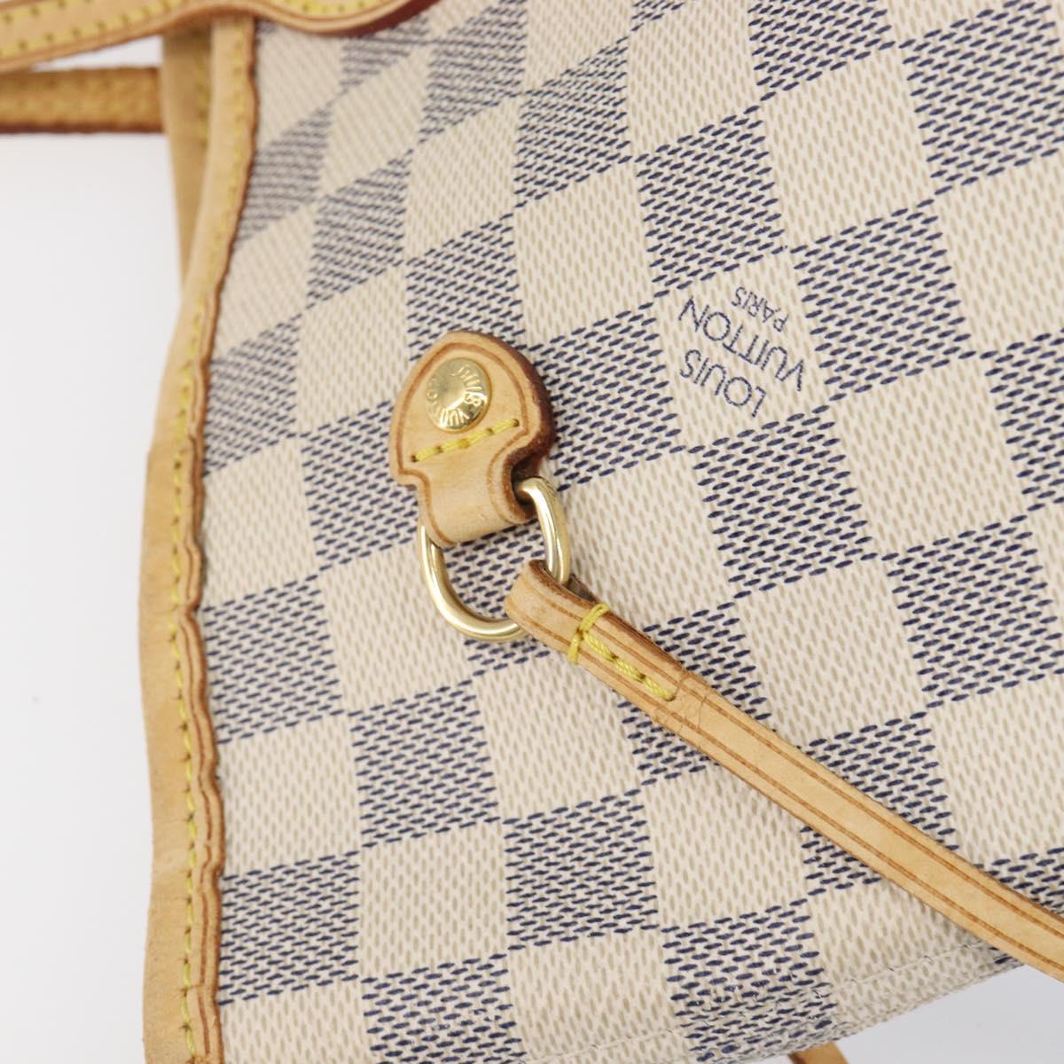 LOUIS VUITTON Damier Azur Neverfull MM Tote Bag N41605 LV Auth 202304