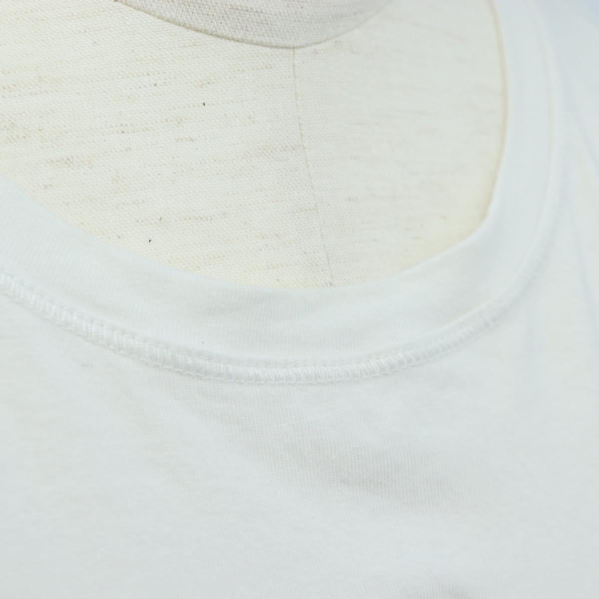 FENDI Cropped Tank Top Cotton White Pink Auth 202322M