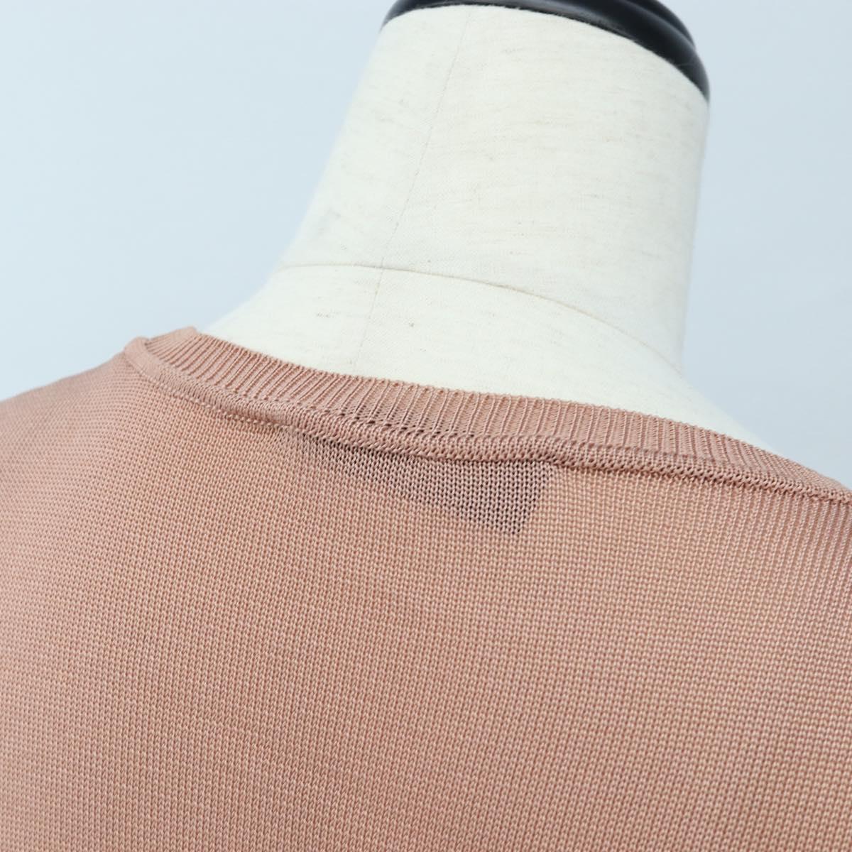 VALENTINO Short-sleeved Top Rayon Pink White Auth 202323M