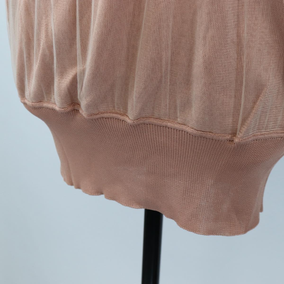 VALENTINO Short-sleeved Top Rayon Pink White Auth 202323M