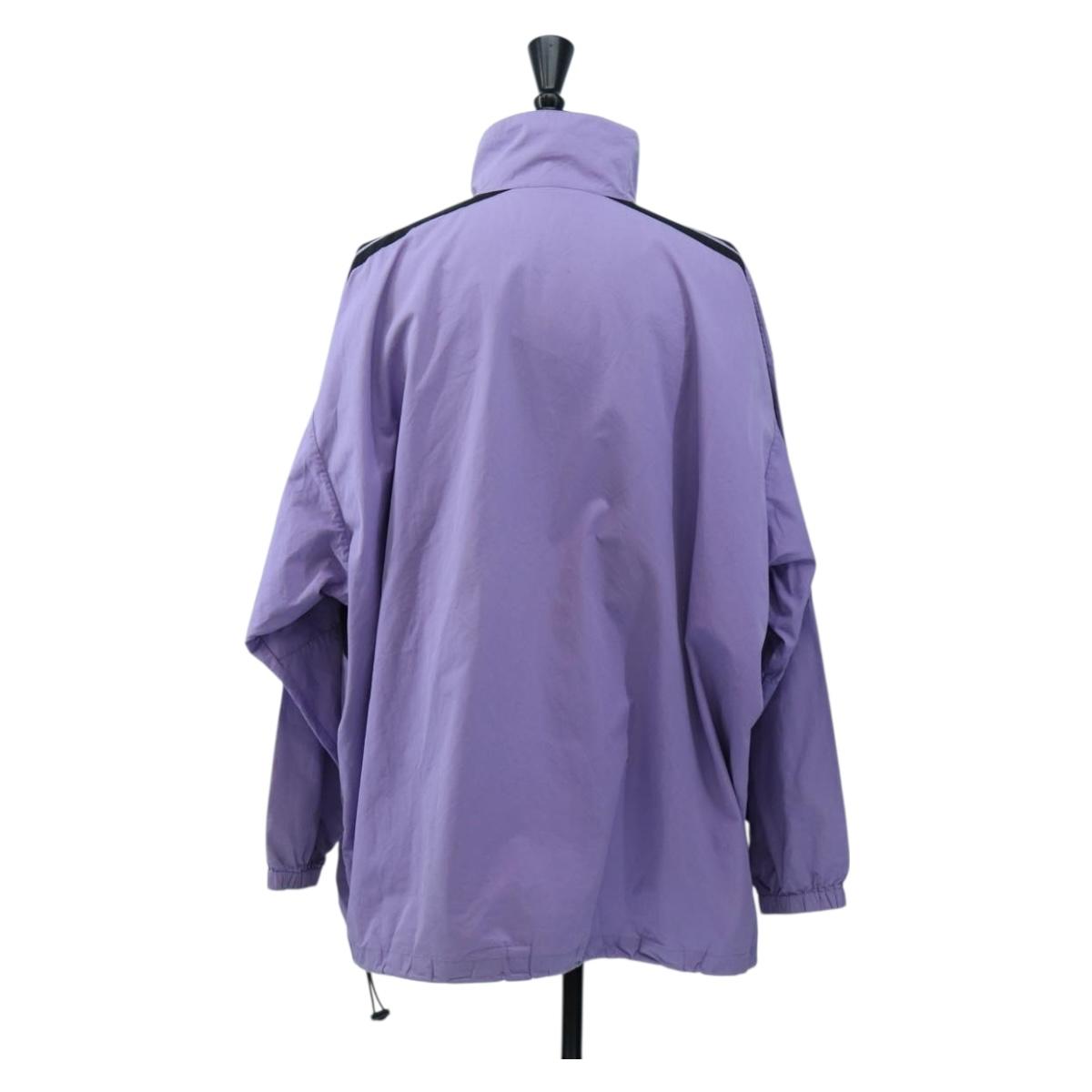 BALENCIAGA Track Jacket Cotton Purple Black Auth 202324M