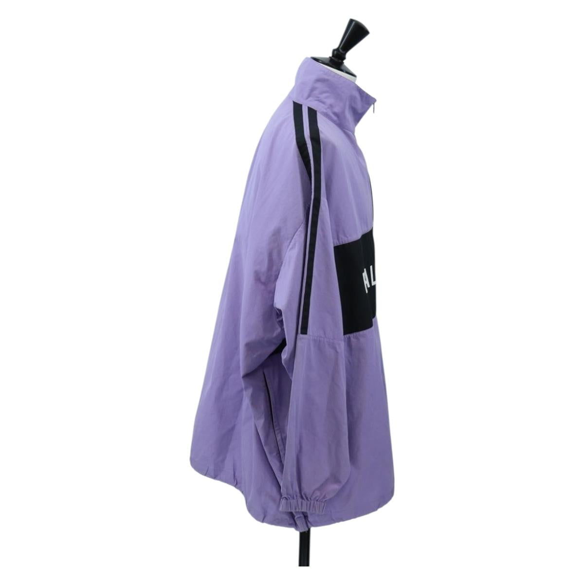 BALENCIAGA Track Jacket Cotton Purple Black Auth 202324M