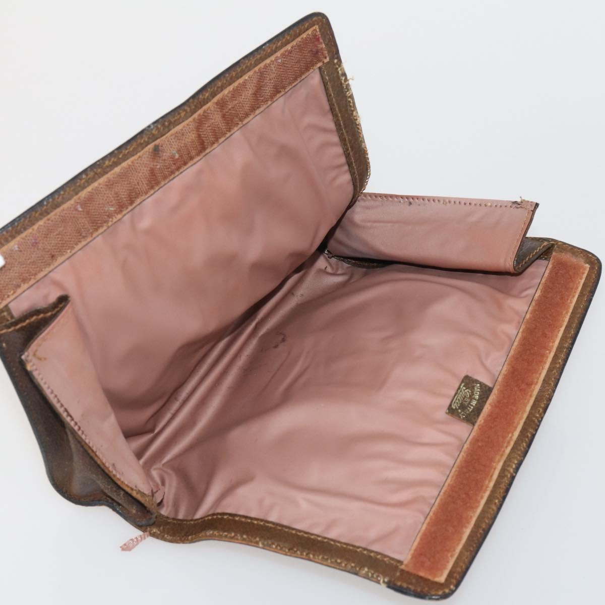 GUCCI GG Canvas Supreme Sherry Line Waist Clutch Tote 3 Set Beige Auth 202333
