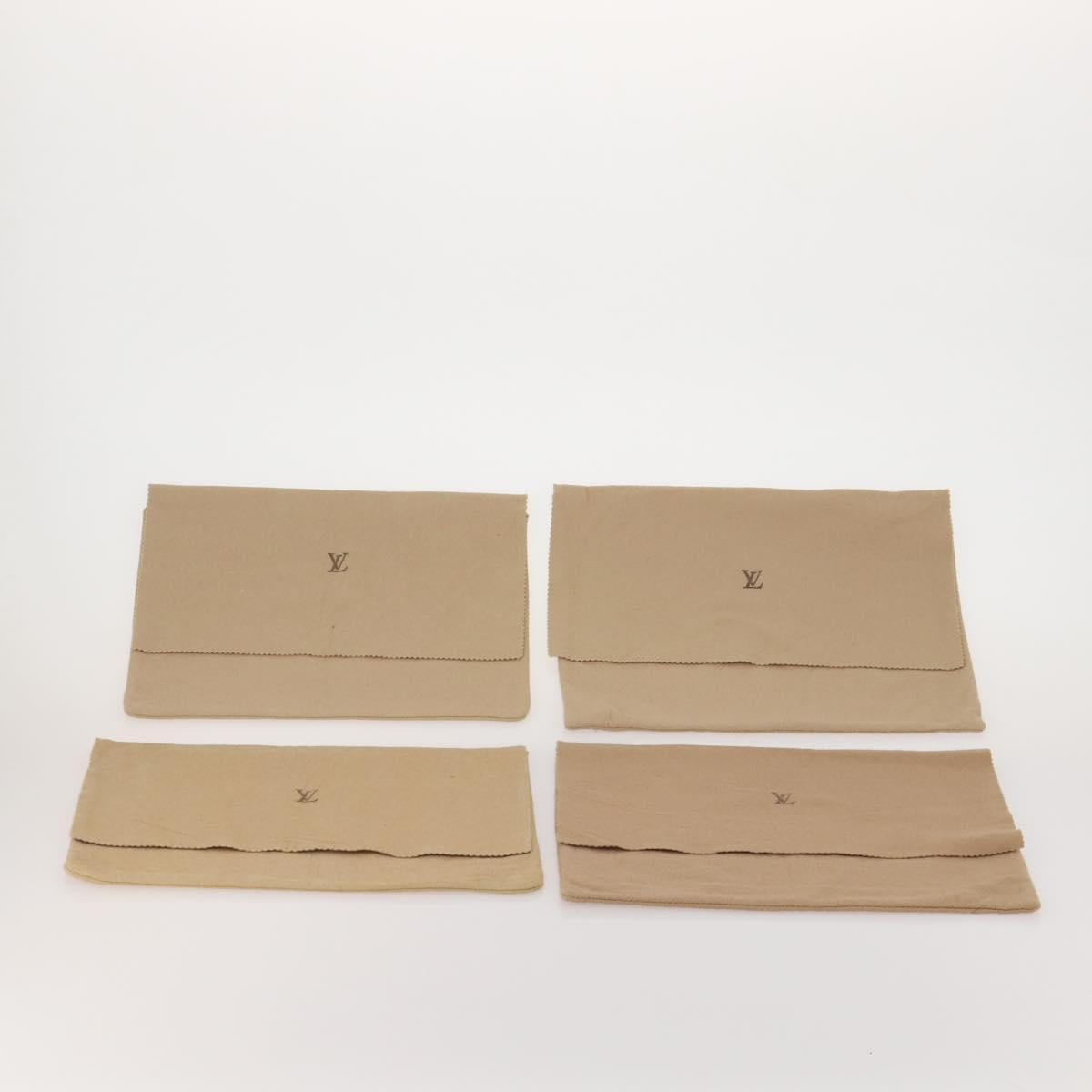 LOUIS VUITTON Dust Bag Cotton 30 set Beige LV Auth 202403