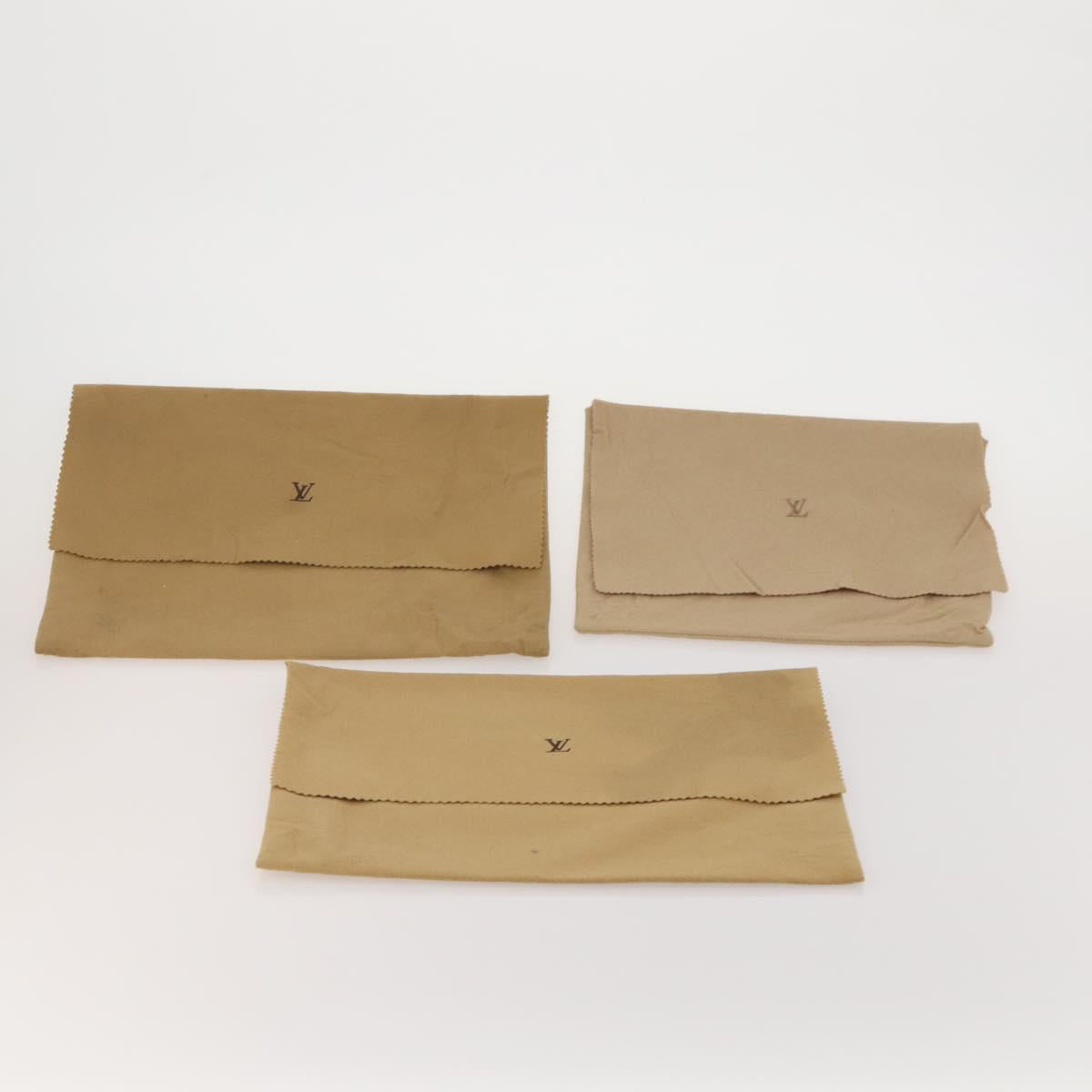 LOUIS VUITTON Dust Bag Cotton 30 set Beige LV Auth 202403