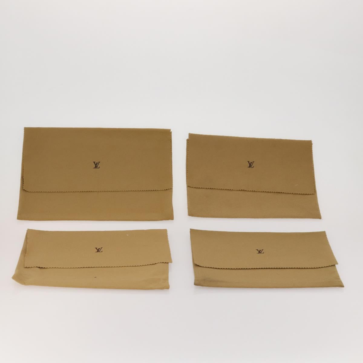 LOUIS VUITTON Dust Bag Cotton 30 set Beige LV Auth 202403