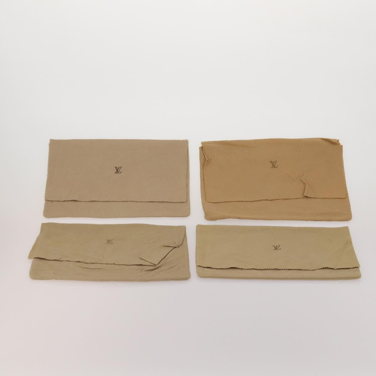 LOUIS VUITTON Dust Bag Cotton 30 set Beige LV Auth 202403