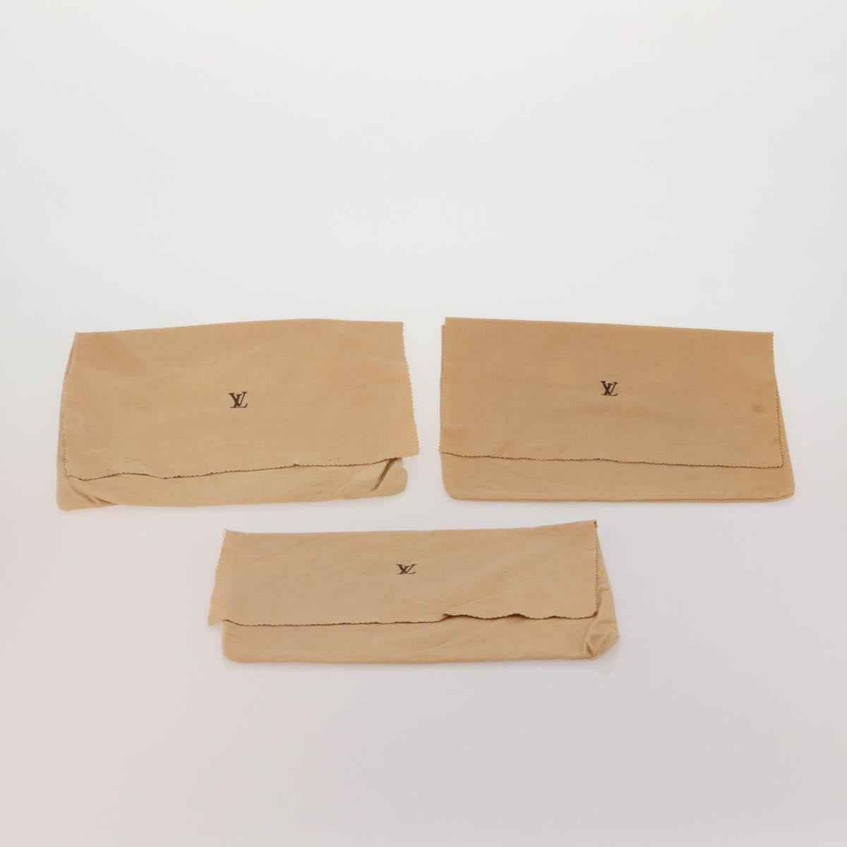 LOUIS VUITTON Dust Bag Cotton 30 Set Beige LV Auth 202404