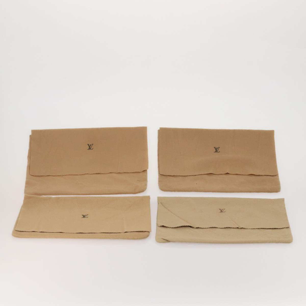 LOUIS VUITTON Dust Bag Cotton 30 Set Beige LV Auth 202404